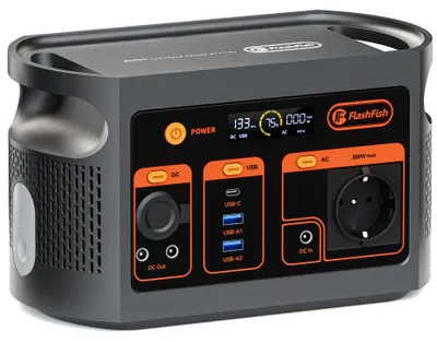 Obrázok produktu pre Prenosná nabíjačka 300 W - 179,2 Wh, batéria LiFePO4 - výstup 230 V AC