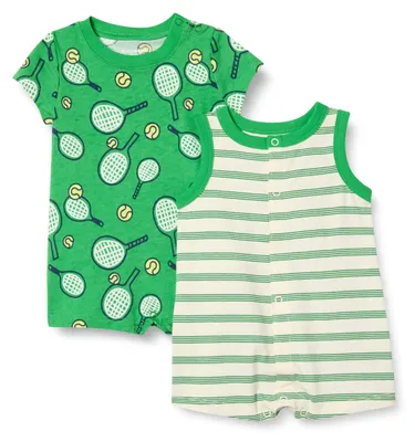 Zdjęcie produktu dla Zestaw body dla niemowląt unisex, bez rękawów i z krótkim rękawem, 2 sztuki, rozmiar S