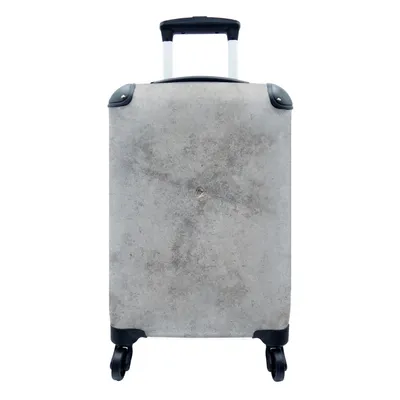 Produktbild von MuchoWow® Koffer Handgepäck Trolley Rollkoffer Kleine Reisekoffer mit 4 Rollen - Beton - Grau - Muster - Cabin Size < 55x40x23 cm & 55x40x20 cm - Fotokoffer - Kabinenkoffer - Boardgepäck - Reise-Box - Reisekoffer - Reisegepäck - Koffer mit Bild - Trolley für Kinder
