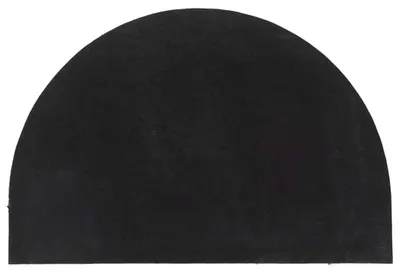 Obrázok produktu pre Polkruhový podložka z kokosových vláken - 60x90 cm, čierna