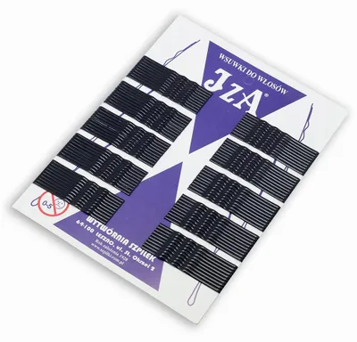 Produktbild von Iza Karbowana Haarnadeln Schwarz 6 cm 100 Stück