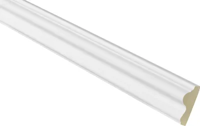Produktbild von 2 Meter Flachleiste 43x20mm - Stuckprofil aus Polyurethanglatt, weiß, stoßfest - AD301 Hexim Perfect Serie 1 - Flachleisten Wandleiste Deckenprofile