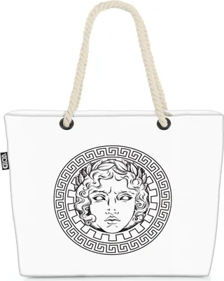Produktbild von VOID Apollo Griechenland Strandtasche Shopper 58x38x16cm 23L XXL Einkaufstasche Tasche Reisetasche Beach Bag