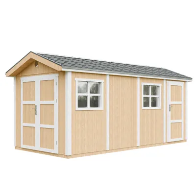 Obrázek produktu pro Zahradní přístřešek prémiové kvality 11,47 m² - V252x250x530 cm - Timbela M915C-HARVEST HONEY