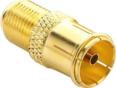 Produktbild von ORSEM SAT Antennenadapter Koaxialkabel auf TV Stecker Adapter - F-Buchse auf IEC-Buchse Kupplung Verbinder Koaxial Kabel Verbinder Vergoldet