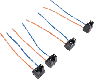 Obrázek produktu pro 4 kusy kabelového svazku H7 pro světlometové patice DC12 až 24 V, kabel s konektorem pro halogenovou žárovku