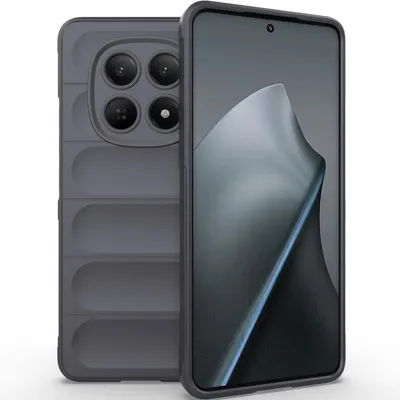 Produktbild von Handyhülle für Xiaomi Redmi Note 15 5G/4G Weich TPU Silikon Stossfest Anti-rutsch Hülle Dunkelgrau