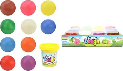 Produktbild von Toi-toys Superteig-Modelliermasse, 10 Gläser
