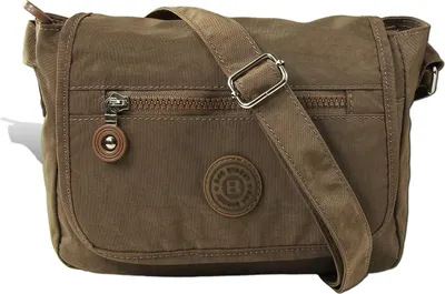Zdjęcie produktu dla Bag Street nylonowa torba na ramię brązowa torba damska D2OTJ201N