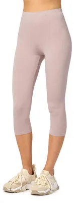 Zdjęcie produktu dla Legginsy damskie Merry Style 3/4 z wiskozy MS10-144 (Caffelatte, XS)
