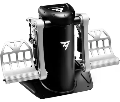 Produktbild von Thrustmaster TPR Rudder, Flugsimulation, PC, Analog, Verkabelt, USB, Schwarz, Silber