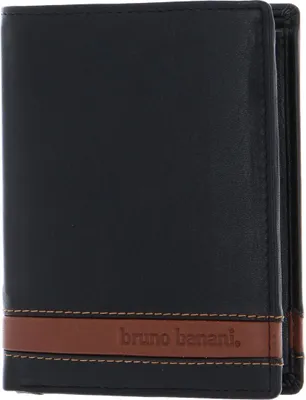 Produktbild von Bruno Banani Herren Geldbörse mit Schlüsselanhänger; W320/1475 Black/Cognac