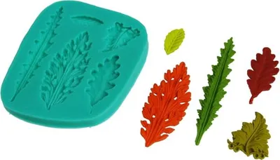 Image de Moule en silicone pour pâte à sucre BLÄTTER Mustermix