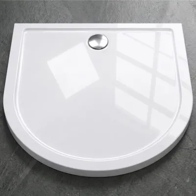 Produktbild von Mai & Mai Duschwanne Duschtasse Faro in weiß, Form: Halbkreis, BTH: 90x90x4cm