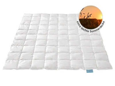 Produktbild von Hochwertige Daunendecke | extra leicht | 155 x 220 cm | 90% Daunen / 10% Federn | Füllgewicht: 250g | XDREAM Nature