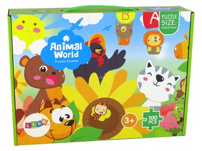 Obrázek produktu pro Puzzle pro děti Skládačka Zvířátka 100 dílků.