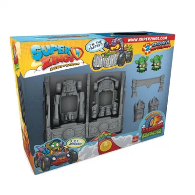 Produktbild von Goliath spielset SuperZings Kaboom Kaboom race junior grau 6-teilig