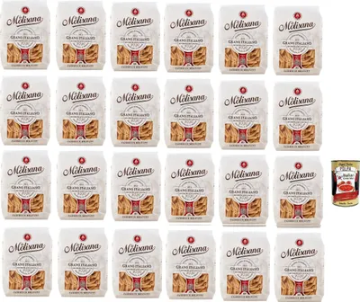 Produktbild von La Molisana Caserecce N. 29 Pasta Lenta Lavorazione Teigwaren aus Hartweizengrieß Bronze-Zeichnung 24x 500g + Italian Gourmet polpa 400g