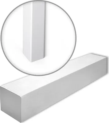 Immagine prodotto di NMC WE1-box WALLSTYL Noel Marquet 1 cartone con 35 strisce decorative Profilo di protezione dei bordi colore moderno bianco | 70 m