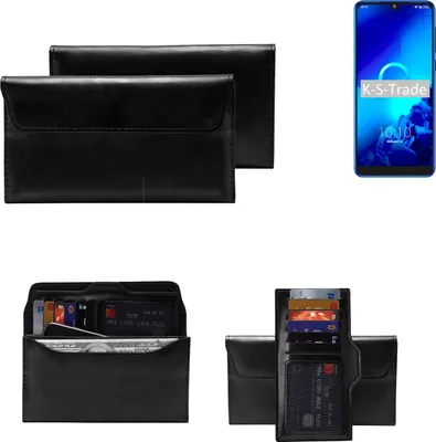 Produktbild von K-S-Trade Handy Hülle kompatibel mit Alcatel 3 (2019) Schutz Hülle Tasche Schutz Case Handytasche Kunstleder schwarz, 1x