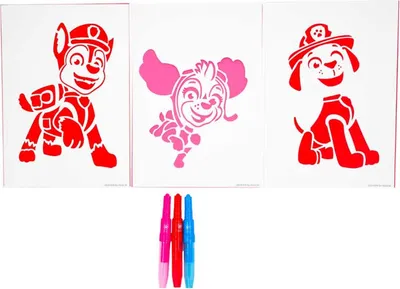 Obrázek produktu pro Paw Patrol – sada sprejových pastelek A4 Enveloppe – pastelky pro děti – sada pastelek a omalovánek (PW23363)