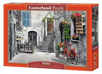 Zdjęcie produktu dla Puzzle 500 elementów „Aleja z czerwonym rowerem” 53339