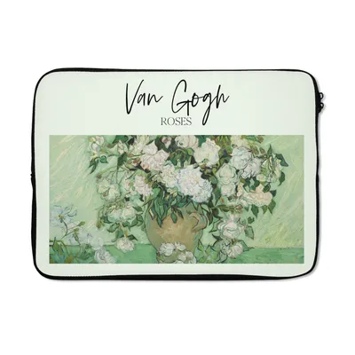 Produktbild von MuchoWow® Laptop Hülle 13 Zoll Gemälde - Van Gogh - Rosen Laptoptasche - Laptophülle - Sleeve - Rundumschutz
