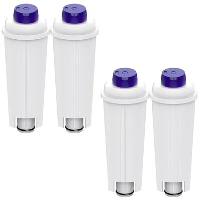 Wasserfilter DLSC002 für De'Longhi (4 Stück, weiß)