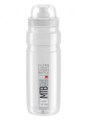 Produktbild von Elite Trinkflasche 'Fly' MTB, 750 ml, klar/grau