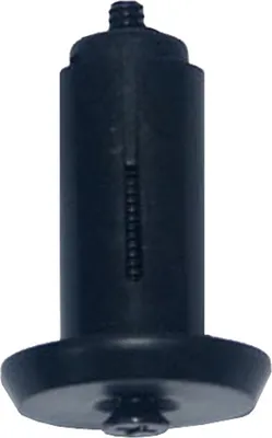 Image de Bouchons de guidon vissables noir avec collerette /paire