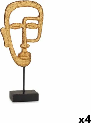 Obrázek produktu pro Dekorativní figurka zlatá 19,5 x 38 x 10,5 cm (4 kusy)