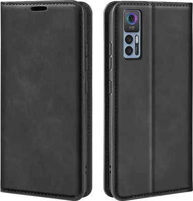 Produktbild von Mobigear Retro Slim  TCL 30 Hülle Klapphülle Geldbörse - Schwarz
