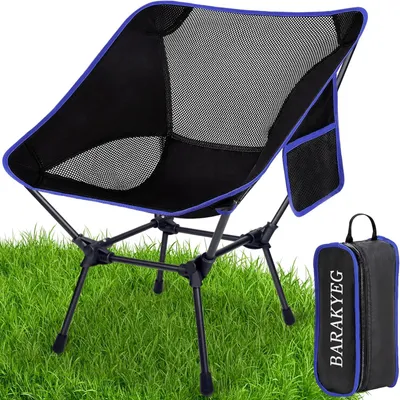 Produktbild von Campingstuhl faltbar 130 kg, tragbarer Klappstuhl mit Tragetasche, für Outdoor