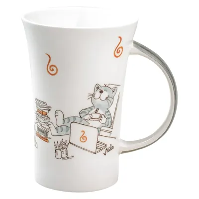 Produktbild von Mila Keramik-Becher Coffee Pot Oommh Katze relax - take it easy