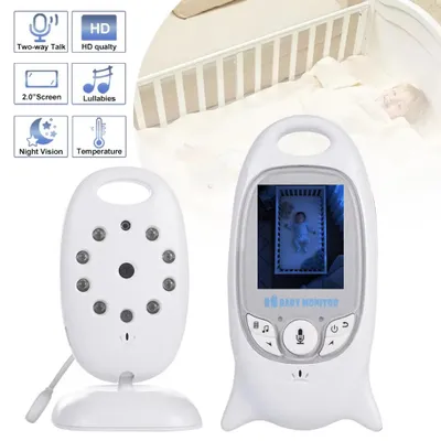Produktbild von 2K Babyphone mit Kamera 2,0'' mit Akku Vox-Funktion 8 Schlaflieder Nachtsicht Temperaturüberwachung Gegensprechfunktion