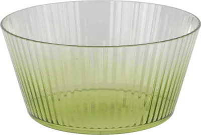 Produktbild von Schale 15x7cm Kunststoff mit Rillen Transparent / Grün