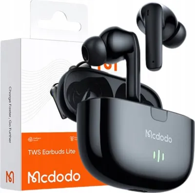 Obrázok produktu pre Mcdodo Bezdrôtové Slúchadlá Do Uší Bluetooth S Mikrofónom Čierne