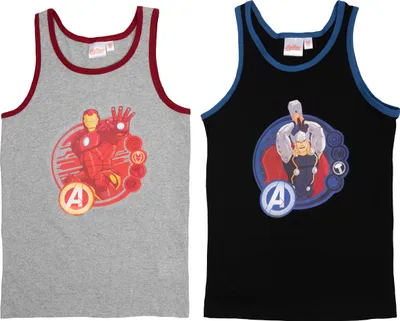 Immagine prodotto di Canottiera Marvel per bambini - confezione da 2 canottiere in cotone per intimo 110/116