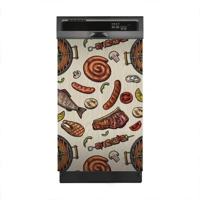Produktbild von Aufkleber sticker 45x70 cm Dekorative folie Spülmaschine - Barbecue Grill