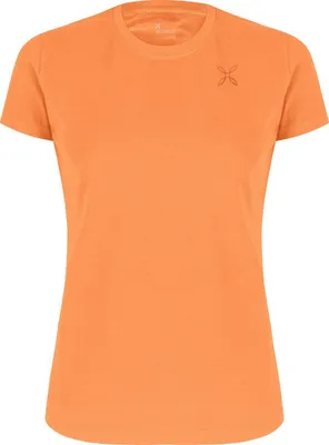 Image de T-shirt pour femme avec logo en forme de crayon - T-shirt pour femme en coton stretch, marque Montura, couleur : 354-MELON, taille : M