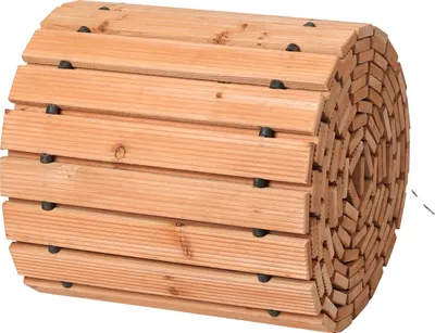 Produktbild von SucceBuy Gerader Gartenweg aus Holz, 4,8 m lang x 43,2 cm breit, ausrollbarer Gartenweg