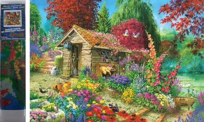 Produktbild von Norimpex Diamond Gemälde Häuschen im Garten 30x40cm