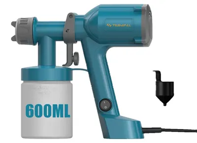 Productafbeelding van Spuitpistool voor verf, 2 spuitmonden, 3 spuitpatronen, blauw