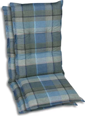 Produktbild von GO-DE Textil, Sesselauflage Hochlehner, 2er Set, Farbe: petrol, Maße ca.: 120 cm x 50 cm x 6 cm, Rückenhöhe: 72