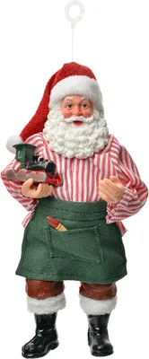 Obrázok produktu pre Clayre & Eef Vianočná visačka Father Christmas 17 cm červená textilná