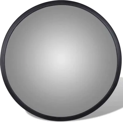 Produktbild von vidaXL Dopravní zrcadlo Convex Acrylic Black 30 cm Indoor