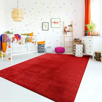 Produktbild von TT Home Teppich Kinderzimmer Waschbar Rutschfest Kinderteppich Junge Mädchen Weich Pastell Größe 120x170 cm