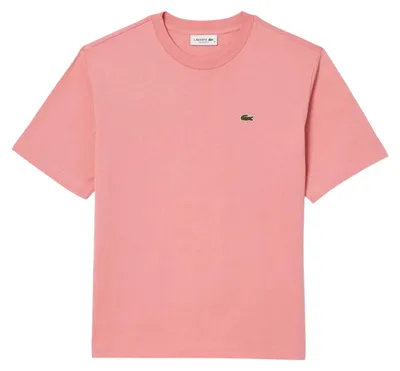 Image de Lacoste - T-shirt pour femme, coton Pima (du Pérou), style décontracté GT16678 (32 DE) (rose)