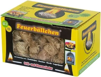 Imagen del producto de Encendedor hecho con productos naturales, 0,5 kg, resistente a la humedad, para chimenea y barbacoa