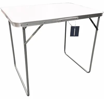 Produktbild von Klapptisch aus Metall und MDF 80x60x70cm für Camping mit Tragetasche